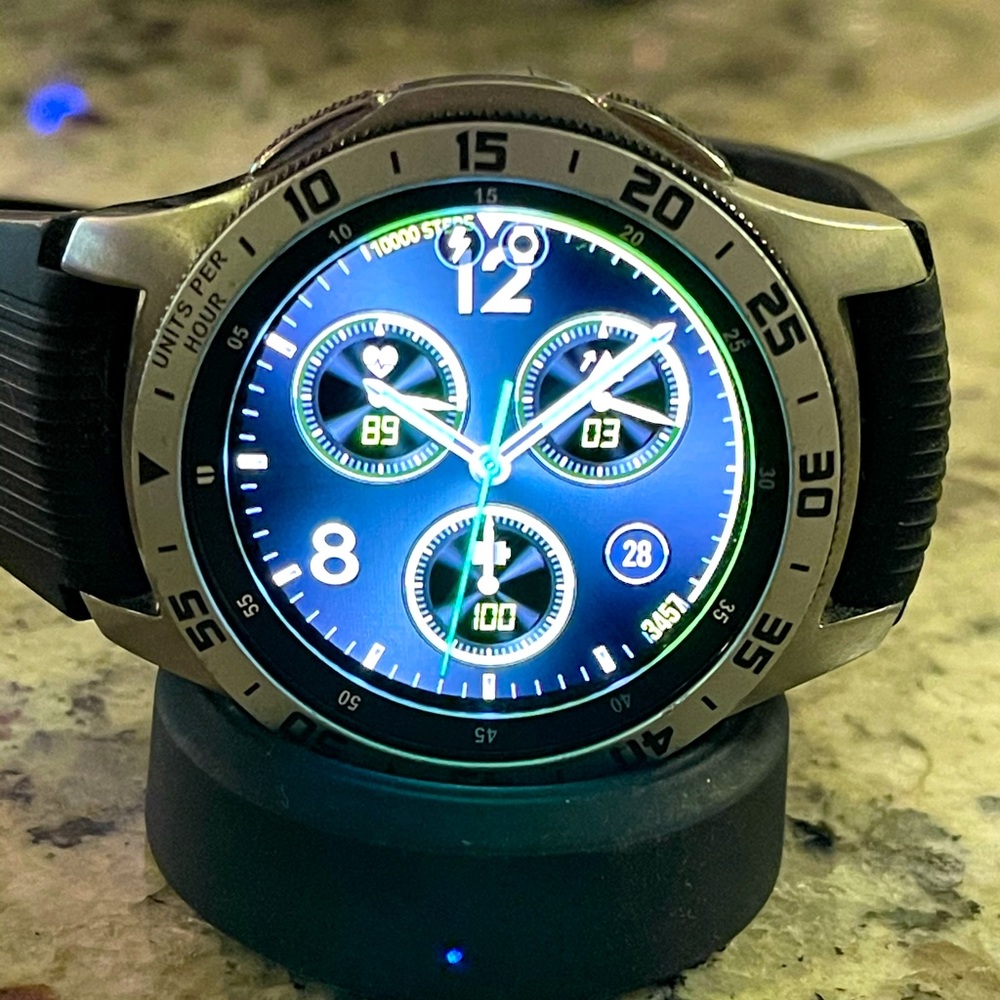 COPY - SAMSUNG Galaxy Watch - Bluetooth Smart Watch 46mmwith custom steel bezel…